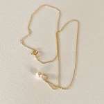 Colar simples com contas de pérolas em prata 925, acessórios prateados, ideal para um visual delicado e elegante, perfeito. — foto 12