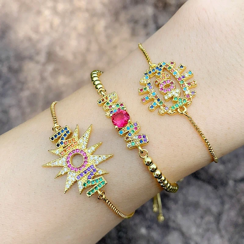 Pulseira de tração ajustável com diamantes — foto 2