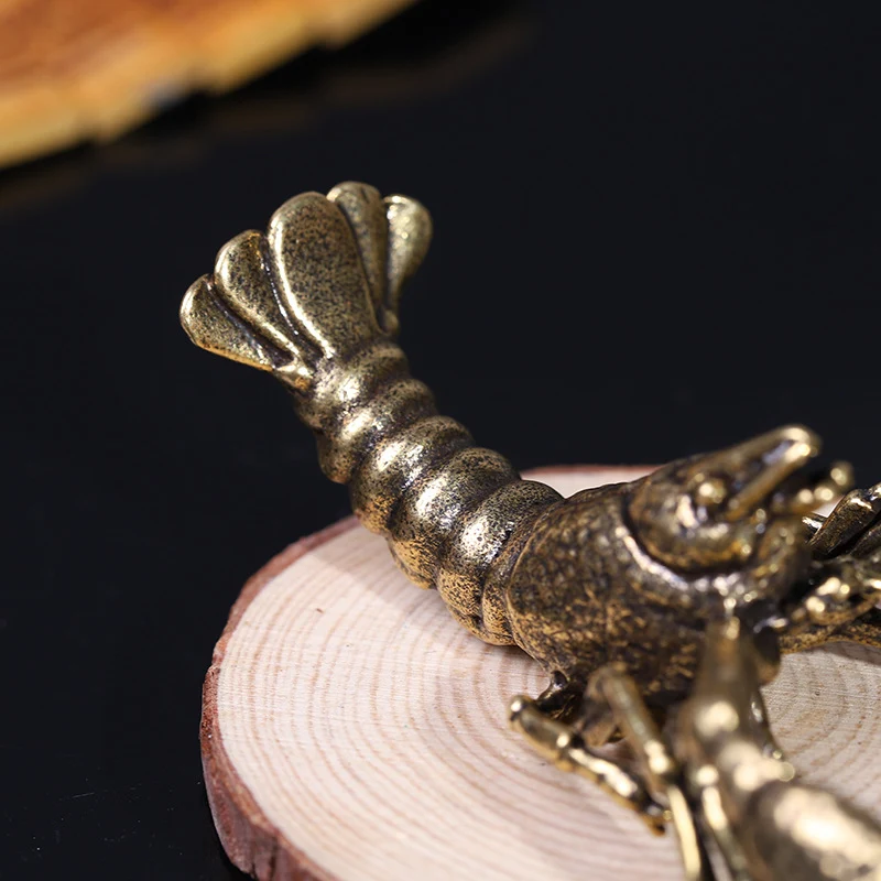 Enfeites de lagostim de cobre pequenos feitos à mão, perfeitos para decoração. Adicione um toque rústico e único à sua casa. — foto 8