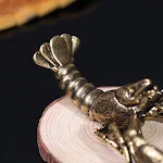 Enfeites de lagostim de cobre pequenos feitos à mão, perfeitos para decoração. Adicione um toque rústico e único à sua casa. — foto 8