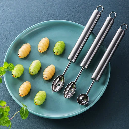 Title 2, Creatieve Bloemvormige Lepel voor Fruitballen, ...