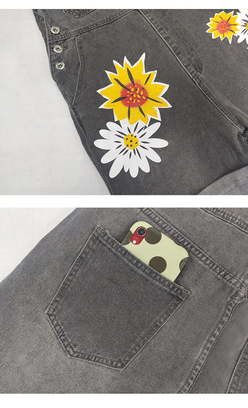 Title 5, Pantaloncini con bretelle da donna decorati con...