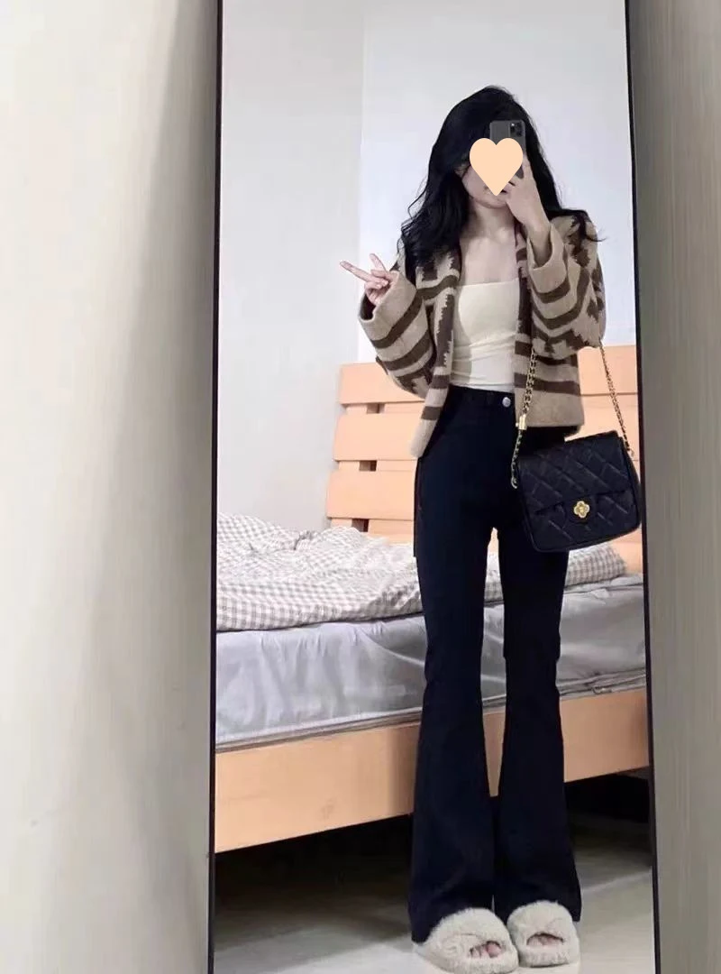 Title 3, Maglione retrò alla moda pigro tutto abbinato p...