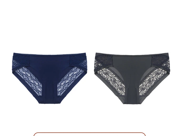 Sexy damesondergoed met lage taille van ijszijde en kant voor ultiem comfort en elegantie. Voel je zelfverzekerd en comfortabel. — foto 8