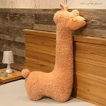 Boneca Alpaca Fofa Menina Dormindo Travesseiro Presente Pelúcia Ovelha Pequena Confortável e Perfeita para Crianças e Decoração — foto 5