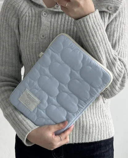 Title 29, Cute Cloud Embroidery Notebook Storage iPad Tab...
