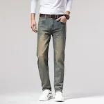 Heren Straight Stretch Slim Retro Running Jeans. Veelzijdige lange jeans met retro uitstraling. Comfortabel en geschikt voor elke activiteit. — foto 10