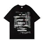 Men's Short-sleeved T-shirt With Painting Letters, a comfortable and stylish choice, perfect for a casual look and expre — photo 11
