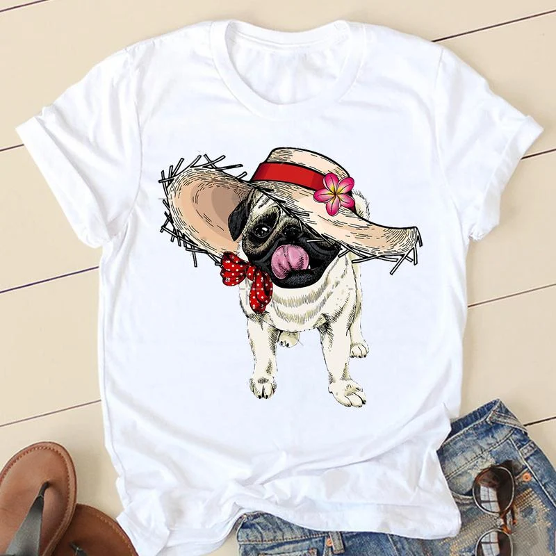 Title 6, Advertising Shirt White Short-sleeved Round Nec...