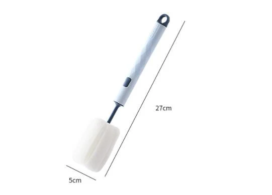 Title 1, Detachable Cleaning Long Handle Sponge Cup Brus...