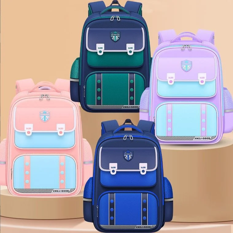 ZAINO SCOLASTICO BAMBINI Stile Britannico Scuola Primaria Resistente e Confortevole Design Classico Ottimo per Libri e Materiali Scolastici — foto 12