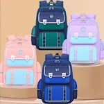 ZAINO SCOLASTICO BAMBINI Stile Britannico Scuola Primaria Resistente e Confortevole Design Classico Ottimo per Libri e Materiali Scolastici — foto 12