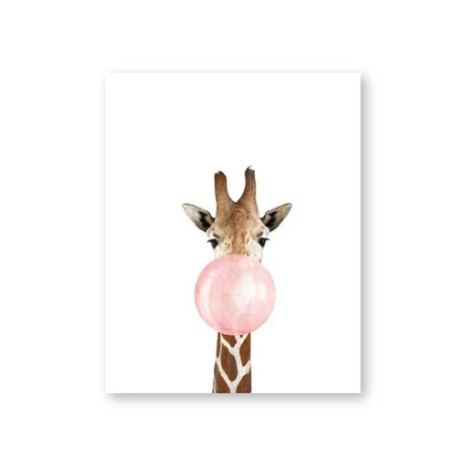 Title 2, Elephant Blowing Bubbles Frameless Painting Add...