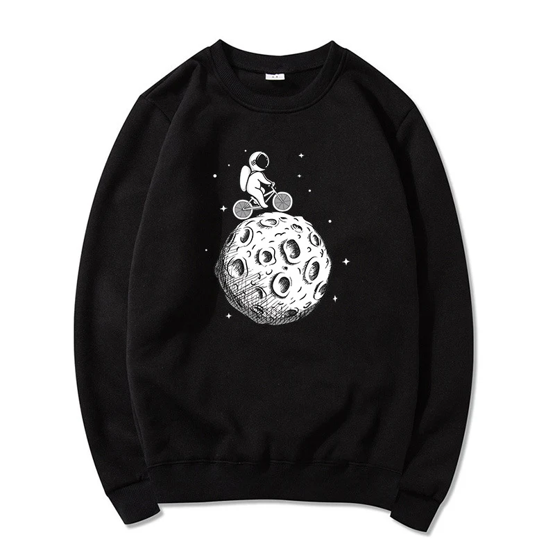 Title 1, Felpa casual a maniche lunghe con stampa astron...