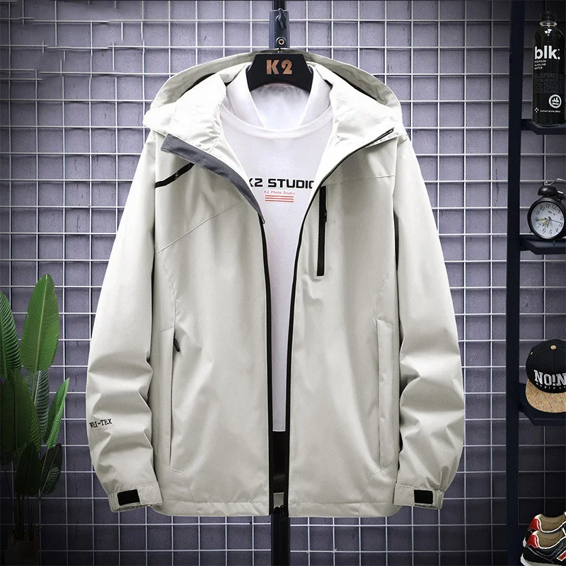 Breathable Tide Brand Outdoor Hooded Jacket Mountaineering Suit. Wind and rain protection. Perfect for hiking and outdoo — photo 5