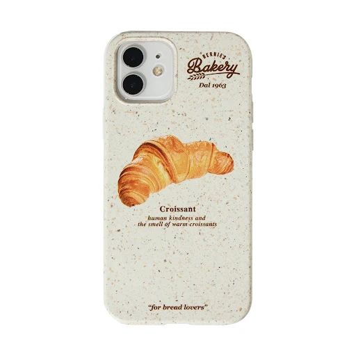 Title 3, Capa de celular degradável Croissant Retro, pro...