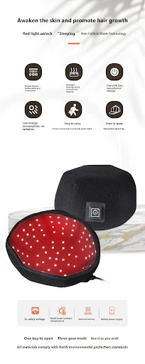 Title 6, Infrared Light Hair Growth Peaked Cap Hair Care...