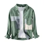 Camicia Uomo Cotone Casual Camicia Giacca Uomo Abbigliamento da Lavoro Versatile Confortevole Perfetta per Lavoro e Tempo Libero. — foto 2