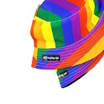 Chapéu de pescador arco-íris de seis cores LGBT. Combine estilo e orgulho com este chapéu vibrante, perfeito para sol e celebrar a diversidade. — foto 2