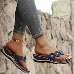 Women's Flower Sandals Retro Style Wedges Shoes Outdoor Beach Summer, comfortable and stylish, perfect for sunny days an — photo 5