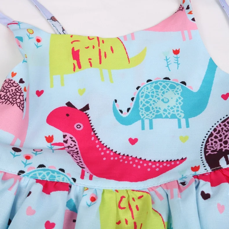 Title 3, Kinderjurk met Open Rug en Bandjes, Schattige D...
