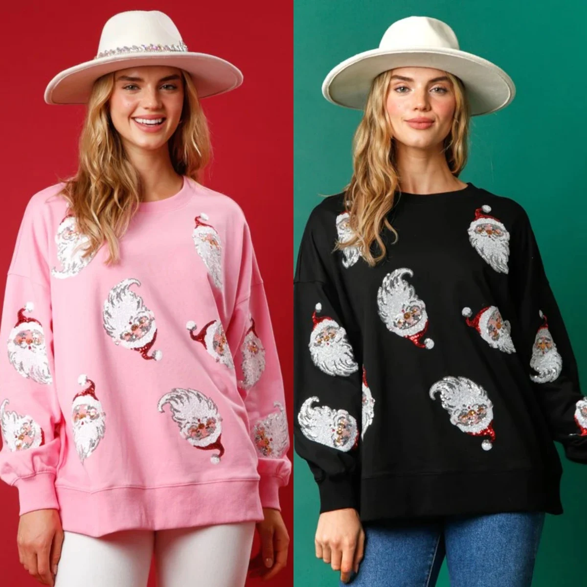 Title 5, Maglione natalizio da donna casual, ampio e con...
