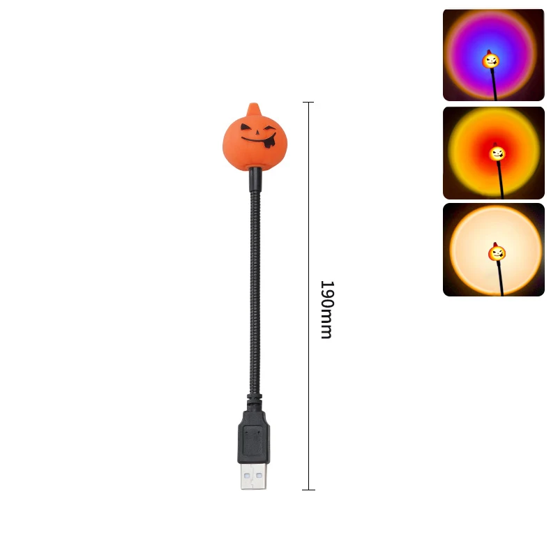 Portable LED USB Atmosphere Night Light for Home Decor, Sunset Lamp. Perfect for bedroom, living room, wall photography — photo 3