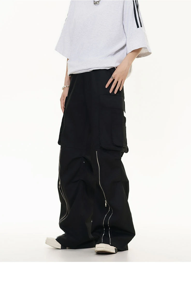 Heren Wide Leg Paratrooper Broek Multi-zakken Casual Broek Comfortabel en Functioneel Ideaal voor Dagelijks Gebruik en Outdoor Avonturen — foto 8