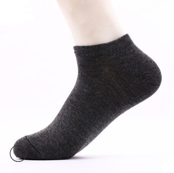 Herren Baumwollsocken Frühling Sommer Sportsocken kurz atmungsaktiv geruchshemmend einfarbig Bootssocken — foto 4