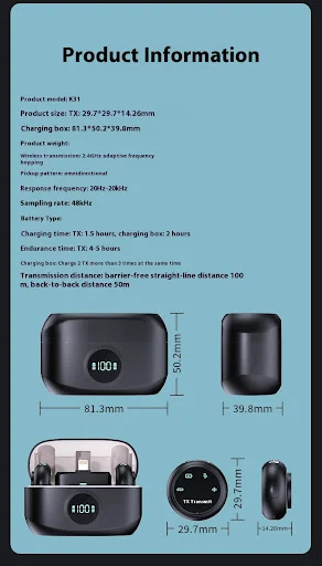 Title 1, One-to-two Live Radio Noise Reduction Mini Butt...