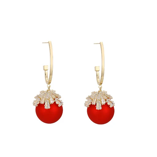 Title 8, Boucles doreilles longues en argent 925, zirco...