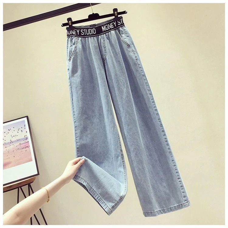 Casual Student Straight Draping Effect Mop Trousers — photo 9