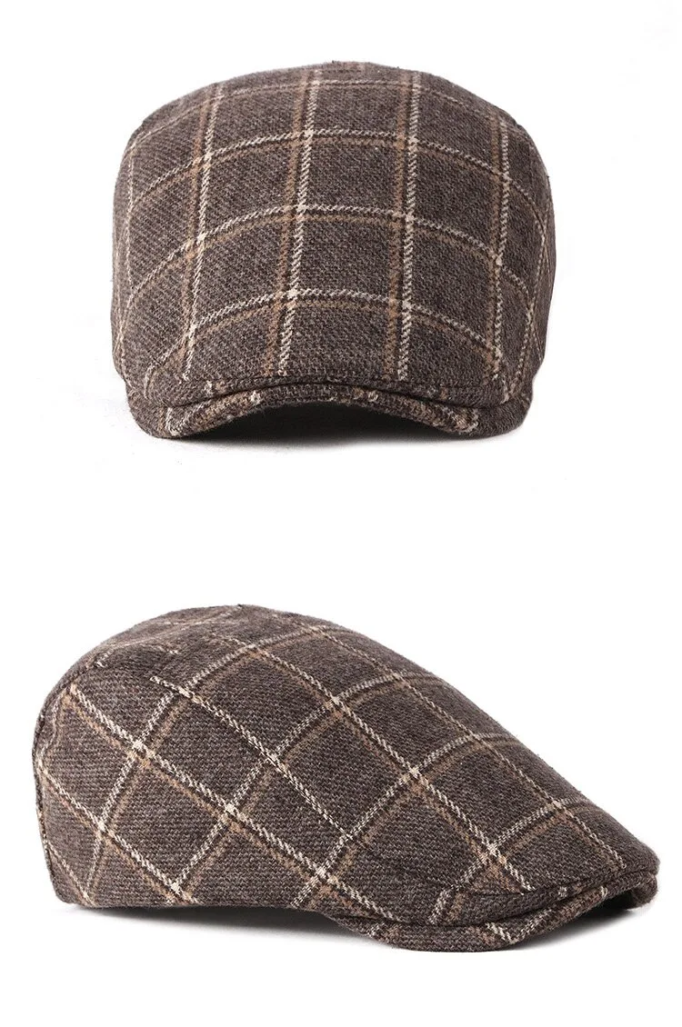Title 9, New Style Mens British Retro Woolen Beret Casu...