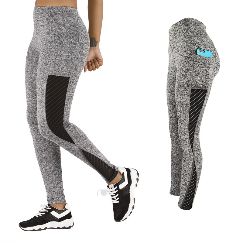 Title 5, Womens Four-Sided Elastic Hip Yoga Pants, Runn...