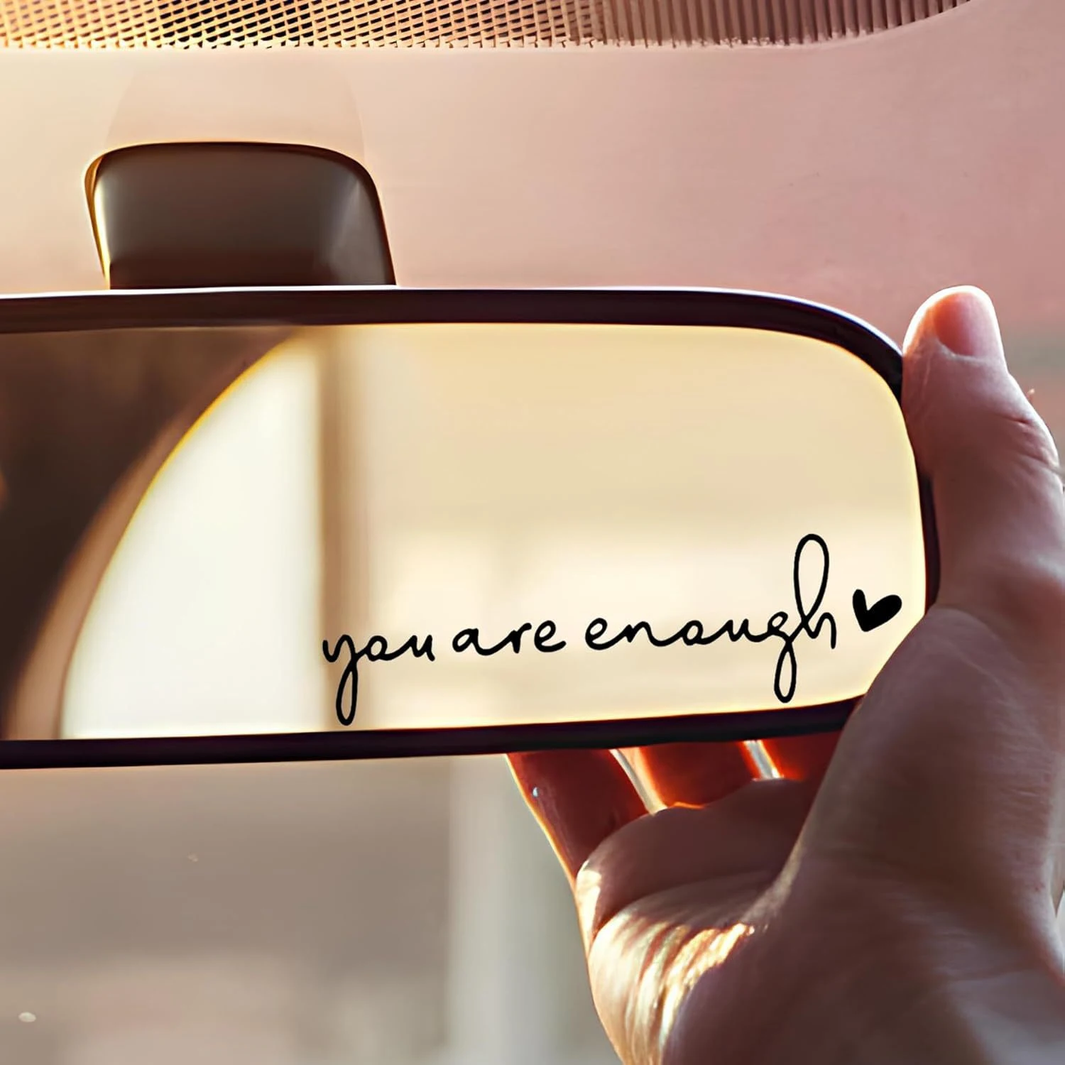 Hello Beautiful Car Rearview Mirror Stickers. Add style and personality to your vehicle's interior. Easy to apply, attra — photo 9