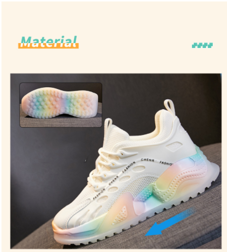 Title 2, Sapatos femininos respiráveis com aumento inter...