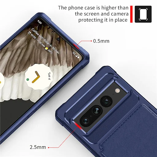 Title 8, Capa para Google Pixel 7 com porta cartões, bot...