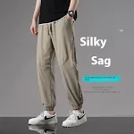 Pantalones Deportivos Hombre Finos con Cordón Ajustable Tobilleros Versátiles para un Ajuste Perfecto y Estilo Diario — foto 8