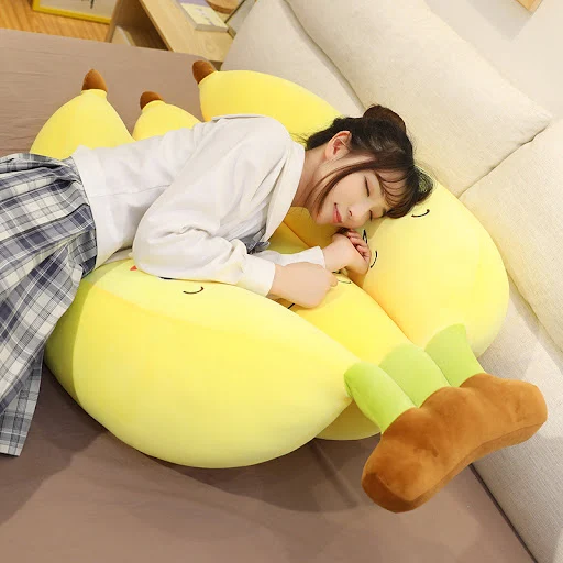 Title 1, Banana pillow for restful sleep Experience ergo...
