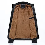 Fleece lined warm PU leather jacket, perfect for winter. Provides warmth, comfort and style. A great outerwear choice fo — photo 4
