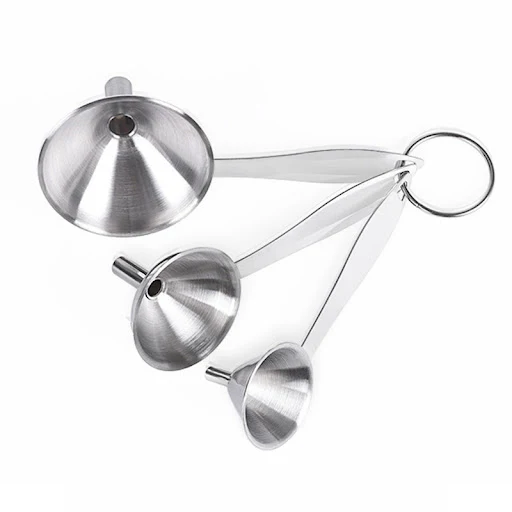 Title 1, Stainless Steel Mini Funnel Three Piece Set for...