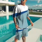 Men's Trendy Casual Beach Style Texture 3D Digital Suit, a comfortable and stylish outfit perfect for a relaxed day at t — photo 9