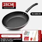 Flat non-stick frying pan for household use, ideal for pancakes, steaks, and omelets. Convenient auxiliary tool, easy to — photo 24