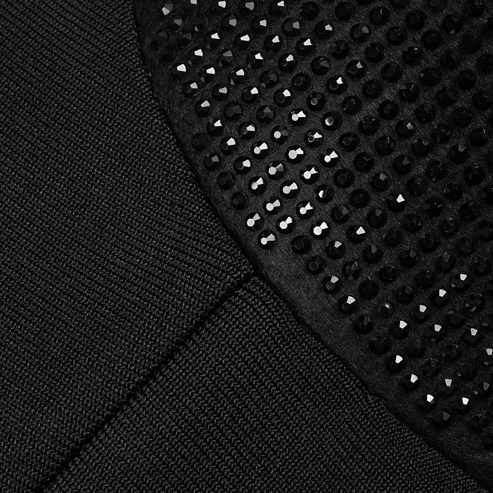Vrouwen Europese en Amerikaanse bandage jurk met lange mouwen en V-hals, een perfecte eendelige jurk voor een elegante en flatterende look. — foto 16