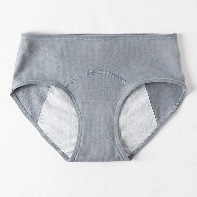 Dames plus size fysiologische broekjes van puur katoen Comfortabele en natuurlijke bescherming tijdens je menstruatie. Zacht en ademend. — foto 9