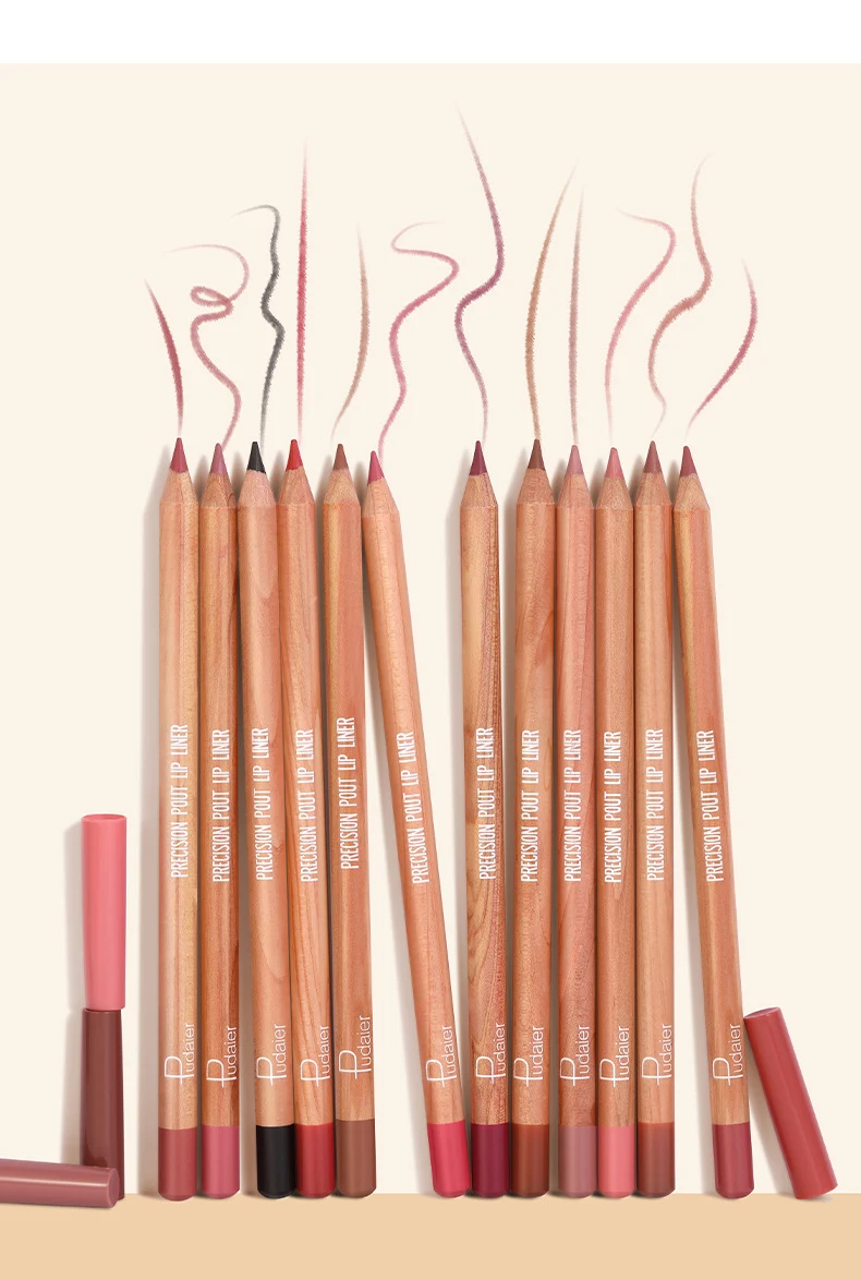 Title 2, 12-Color Matte Lipstick and Lip Liner Suit for ...