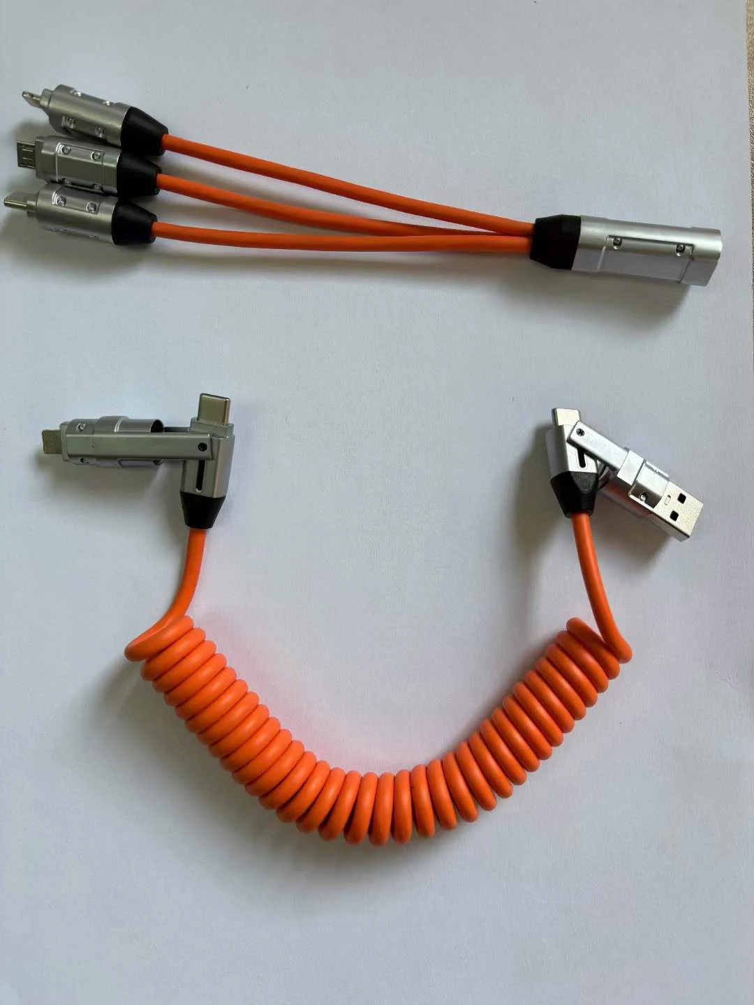 Title 2, 240W Spring Telescopic Fast Charge Data Cable. ...