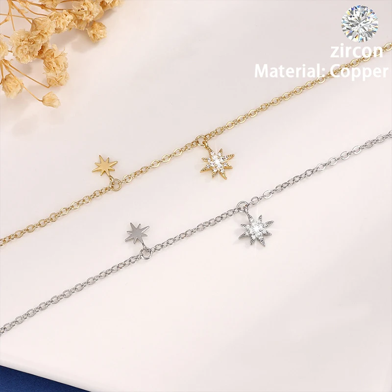 Nova pulseira de zircônio micro incrustado com design simples para mulheres. Um toque de elegância e sofisticação para uso diário, presente ideal. — foto 5