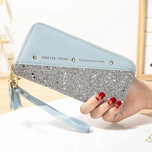 Title 6, New Style Wallet Long Ladies Zipper Wallet Fema...
