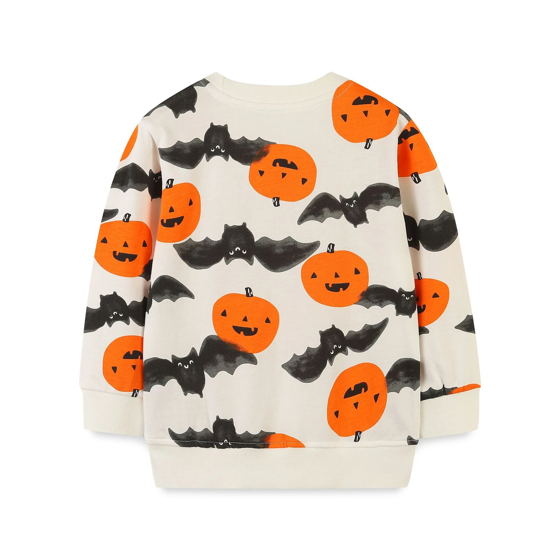 Suéter Infantil Estiloso com Estampa de Abóbora Gola Redonda Halloween Roupa Infantil Ideal para Festas de Halloween — foto 1